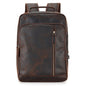 Backpack Men's Crazy Horse Leather Large Capacity