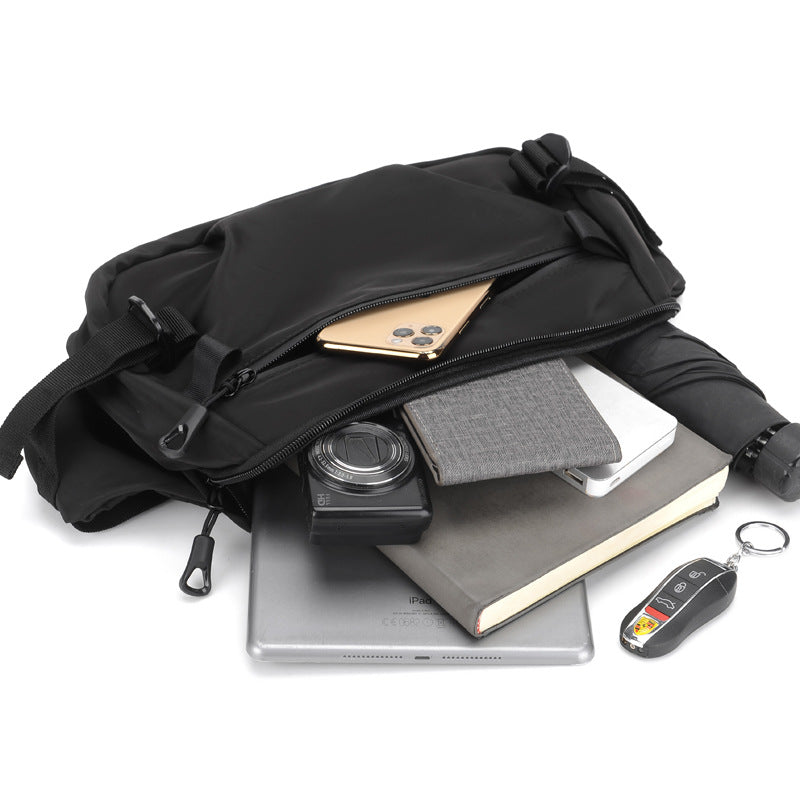 Simple Stylish And Versatile Chest Bag Student Male Commuter Large Capacity Shoulder Bag
