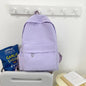 Large-capacity Backpack Simple Solid Color Casual