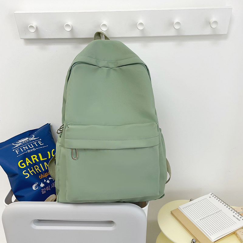 Large-capacity Backpack Simple Solid Color Casual