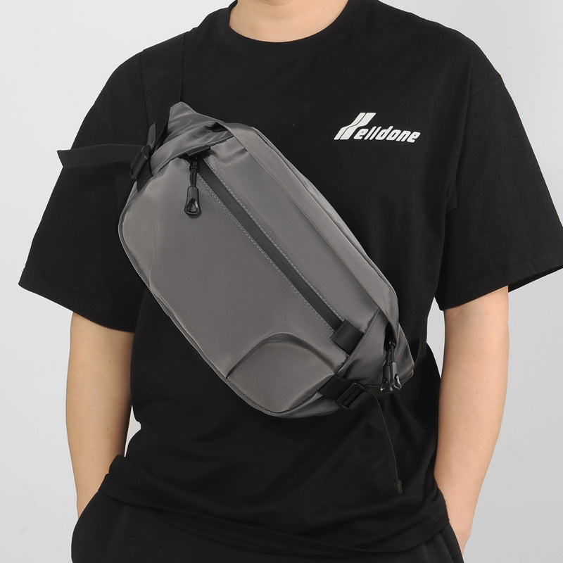 Simple Stylish And Versatile Chest Bag Student Male Commuter Large Capacity Shoulder Bag