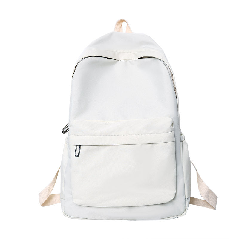 Large-capacity Backpack Simple Solid Color Casual