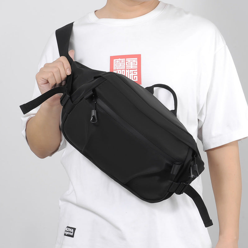Simple Stylish And Versatile Chest Bag Student Male Commuter Large Capacity Shoulder Bag